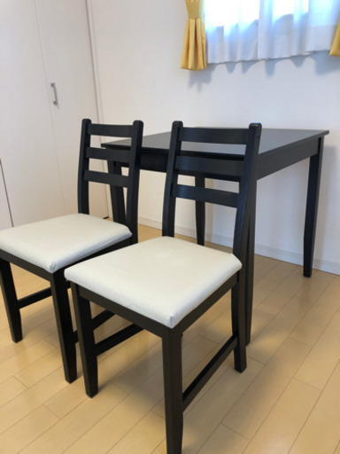 IKEA  レールハムン　テーブル\u0026チェア2脚