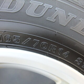 2018年製スタッドレス 165/70R14 ダンロップ WINTER MAXX 02＆ホイールセット 1シーズン使用 スズキKei スイフト トヨタヴィッツ ポルテ 日産マーチ等に