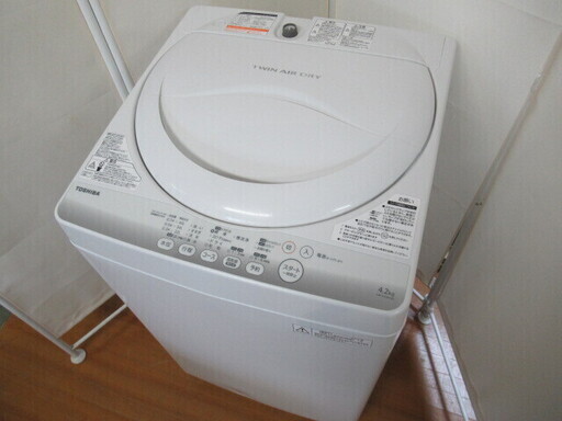 JAC569/洗濯機/4.2キロ/一人暮らし/新生活/単身/東芝/TOSHIBA/AW-42SM/中古品/