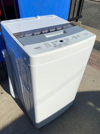 2020年製❗️AQUA アクア AQW-S45HBK-FS 全自動洗濯機 フロストシルバー 洗濯4.5kg (0812c)