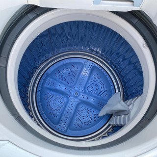 SHARP 洗濯機 乾燥ES-T82E9-W[8kg/ヒーター乾燥/Ag+イオン/穴なし槽(0812c)