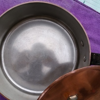 値下げしました！ Lejeune製 片手銅鍋（片手シチューパン）