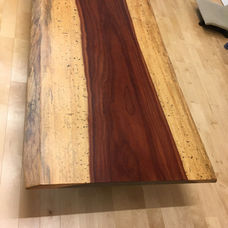 1月6日まで　関家具購入　一枚板　テーブル　足つき