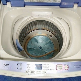 R1763) AQUA AQW-KSG7E 洗濯容量 7.0kg 2017年製! 洗濯機 店頭取引大