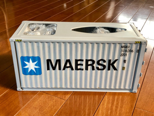 【新品】MAERSK コンテナ　ティッシュケース　アンティーク