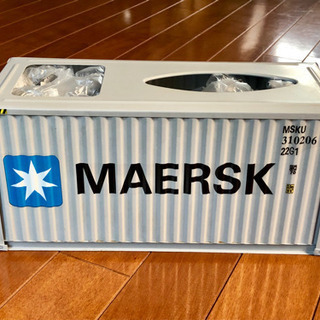 【新品】MAERSK コンテナ　ティッシュケース　アンティーク