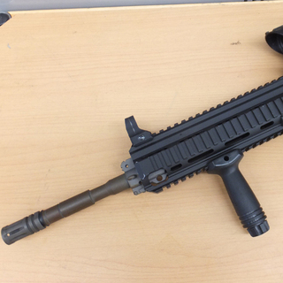 ▶ガスガン H&K HK416 エアーガン モデルガン ガスブローバック 18才以上 動作確認済み ペイペイ対応 札幌市西区西野