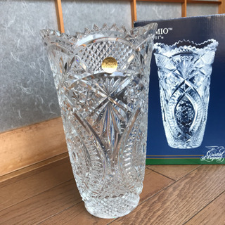 PREMIO フランス製　フラワーベース　ガラス花瓶