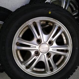 走行約250km　スタッドレス ブリヂストンBRIZZAK VRX 155/65R13　アルミホイール　１３インチ