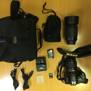 Nikon 一眼レフカメラ D40X レンズ2本セット中古品