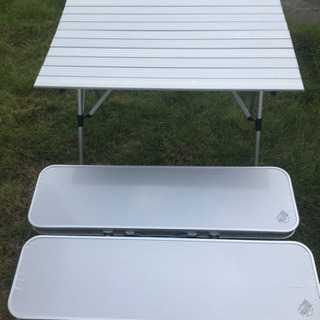 □美品□コールマン Coleman アルミ製ピクニックベンチセット 170-5652