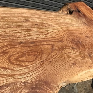 無垢1枚板 瘤付き ダイニングテーブル 杢目 天板厚み60mm ④ 