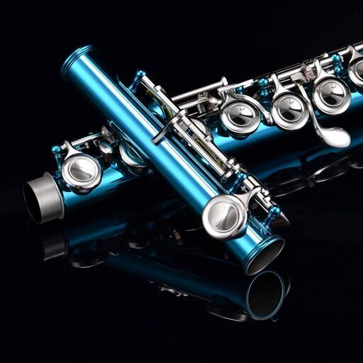 新品】エキゾチックなエメラルド・ブルーのフルート☆この秋に