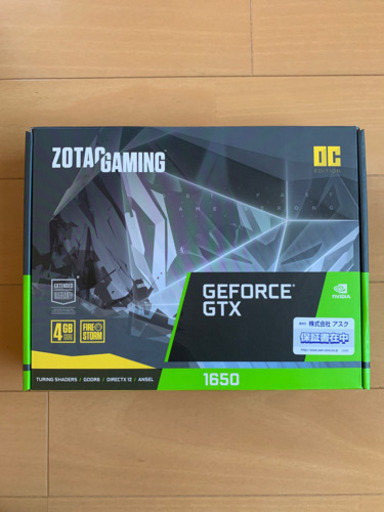 PCパーツ ZOTAC GAMING GeForce GTX 1650 OC GDDR6