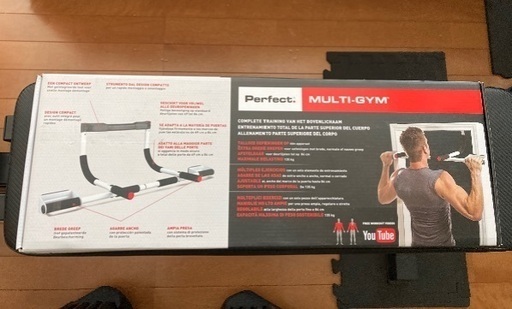 可変式ダンベル(40Kg)、懸垂バー、ベンチ台