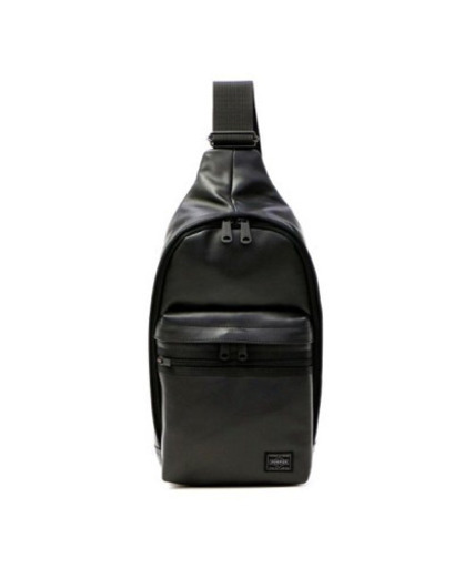 美品　PORTER アルーフ ボディバッグ レザー 黒 吉田カバン　255 PORTER 吉田カバン ポーター ボディバッグ アルーフ ALOOF