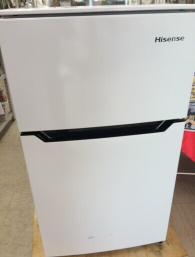 J376 6か月保証付き！ Hisense ハイセンス 2ドア冷凍冷蔵庫 HR-B95A 93L ホワイト 2017年製 クリーニング 動作確認済み