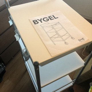 [値下げ]IKEA BYGEL キッチン　ワゴン