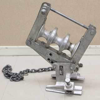 ケーブル布設工事用機材 金車 3連 朝日金属精工(HD781awxY)③