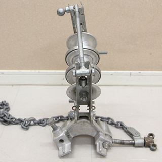 ケーブル布設工事用機材 金車 3連 朝日金属精工(HD781awxY)③