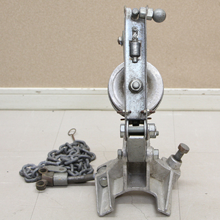 ケーブル布設工事用機材 金車 3連 朝日金属精工(HD785awxY)⑦