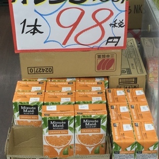 ミニッツメイド　オレンジュース　果汁100% 濃縮還元　コカコー...