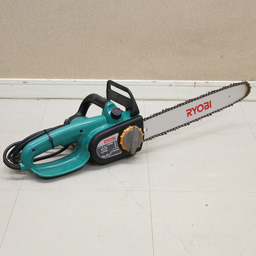 RYOBI CS-362FS 電気 チェーンソー リョービ　100V　ブレーキ付き　電動工具 現場作業 大工道具 切断機(D3642wY)