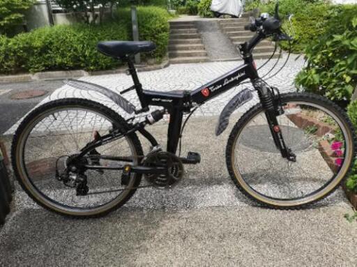 トニーノランボルギーニの26インチ折り畳み自転車です。