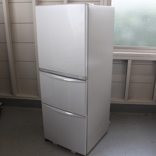 T402)【動作確認・クリーニング済】 東芝 TOSHIBA 冷凍冷蔵庫 冷蔵庫 3ドア 右開き GR-E34N 340L 2013年製 自動製氷 置けちゃうスリム