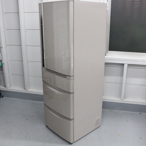 T406) 【動作確認・クリーニング済】 日立 HITACHI 冷蔵庫 冷凍冷蔵庫 R-K42F 401L 5ドア 右開き ビッグ\u0026スリム60 2016年製