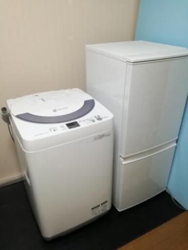 2013年製シャープ✨140㍑冷蔵庫と5kg洗濯機SHARP