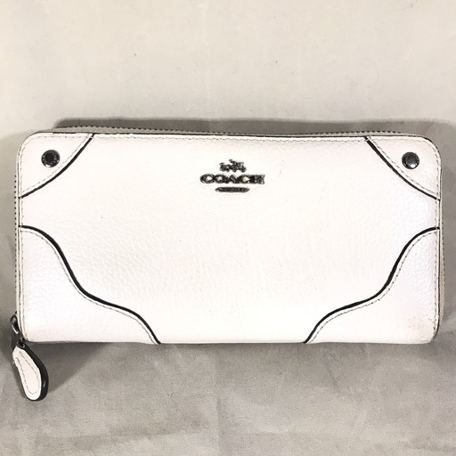Coach コーチ 現行型 白レザーラウンドファスナー長財布 Sips Tokyo 西大島の小物 財布 の中古 古着あげます 譲ります ジモティーで不用品の処分