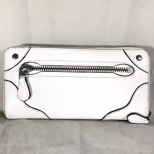 COACH コーチ 現行型 白レザーラウンドファスナー長財布 (sips tokyo