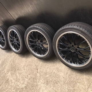 BADX LOXARNY フィン19インチ8J 4本セットミニバンなどに