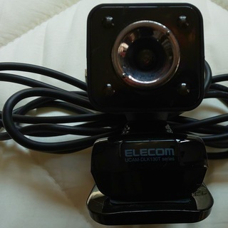 Webカメラ(LEDライト搭載、ブラック）