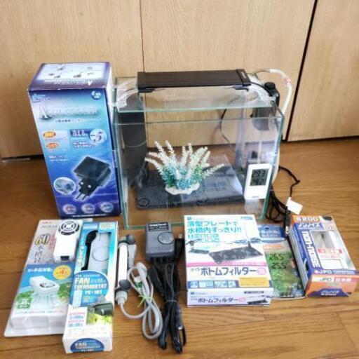 小型ガラス水槽セット