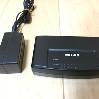 【取引終了】★バッファロー LAN ハブ  5ポート 動作可能