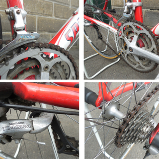 ロードバイク スペシャライズド ALLEZ サイズ47 3×8 A1 アレー 自転車 SPECIALIZED 赤/白 TIAGRA SORA Sanmarco 希少 札幌市東区 新道東店