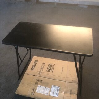 淀川製鋼所 折りたたみテーブル 黒 ND-721 格安 早いもの勝ち