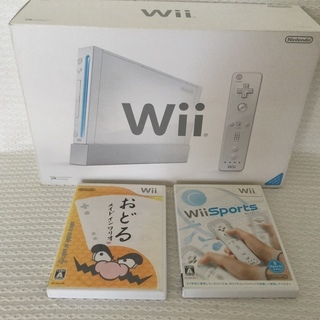 作動確認済み☆任天堂Wii本体＋ソフト2点付き