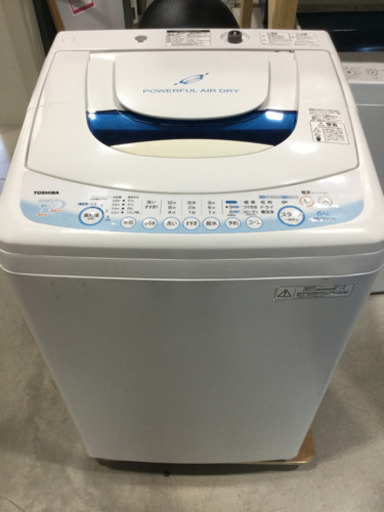 TOSHIBA 6.0kg全自動洗濯機　AW-60GF(W) 2011年
