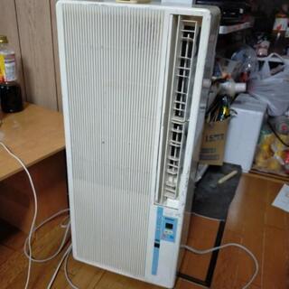 13000円/窓枠あり縦型エアコンHaier　JA-16Fカード...