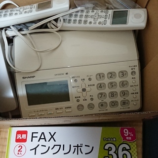 SHARP FAX付きコードレス電話　UX-D32CW　テレワー...
