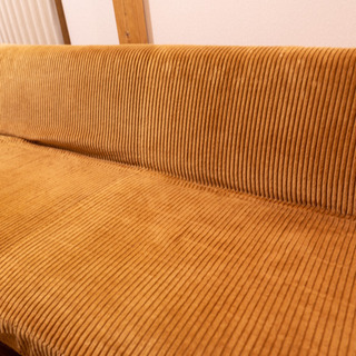 家具 【定価7.6万円】Re:CENO 2人掛けソファー WIRY キャメル