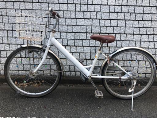 取引中22インチギア付き自転車 女の子向け(110〜140)センチに適応 