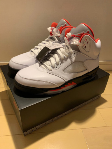 新品 26.0cm ジョーダン5 ファイヤーレッド AJ5 赤 白 JORDAN