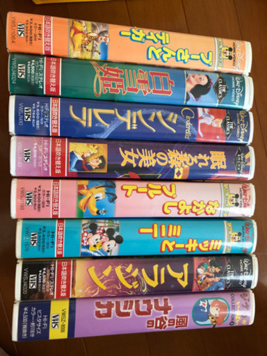 ディズニーとジブリのビデオセット8本 Sarai 高安の本 Cd Dvdの中古あげます 譲ります ジモティーで不用品の処分