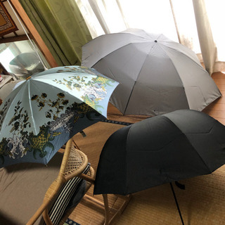 折り畳み傘⭐︎黒UV晴雨兼用54cm⭐︎他2本