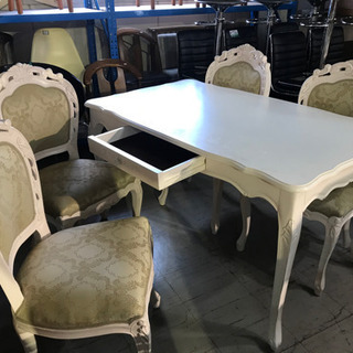 JF00770 ダイニングセット北欧風ホワイト