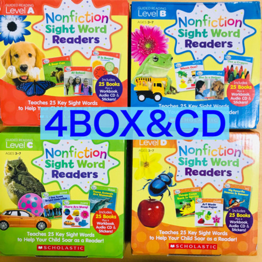 NONFICTION SIGHT WORD READERS LEVEL A～D